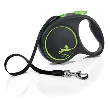 Flexi Black Design pásek zelená L 5m do 50kg (4000498034125)