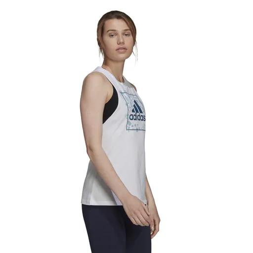 adidas Soft Floral Box Graphic Tank Top XS