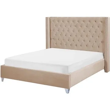 Béžová BELIANI s rámem LUBBON 160 × 200 cm (beliani_162923)