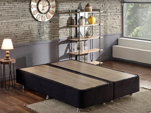 Rám dvoulůžkové postele Ela Double - Black (140 x 190)