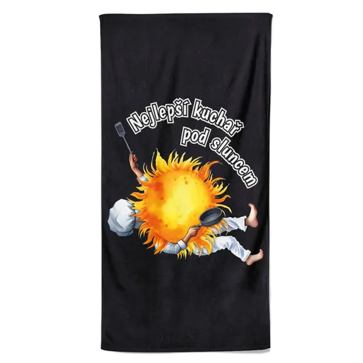 Osuška Kuchař pod sluncem (Velikost osušky: 100x170cm)