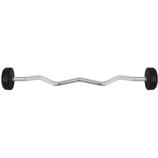 HMS GSL-20 Lomená obouruční činka, stříbrná, velikost 20 KG