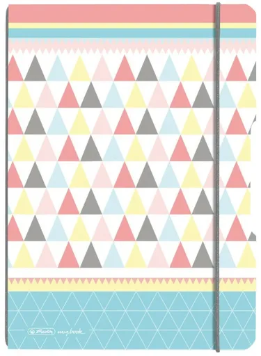 Herlitz zápisník A4 Graphic Pastels Poly linkovaný/čtverečkovaný