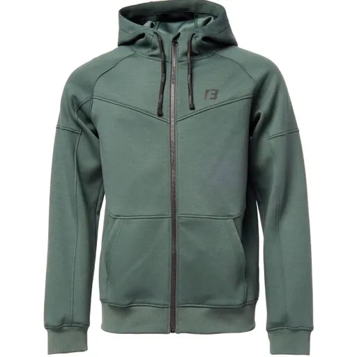 Fitforce GALIPETE Pánská fitness mikina, tmavě zelená, velikost