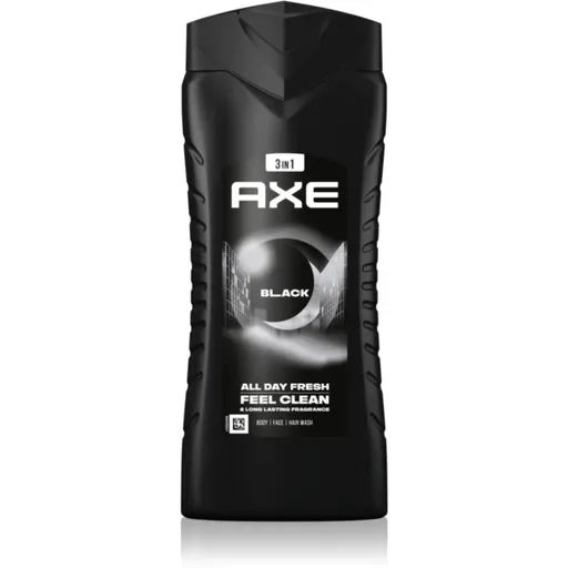 Axe Black sprchový gel na obličej, tělo a vlasy 400 ml