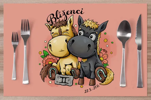 Prostírání Koňská znamení – blíženci