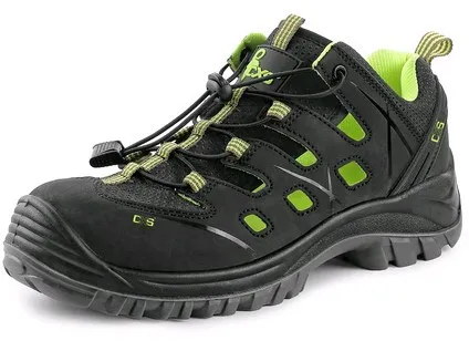 Obuv sandál CXS Universe Solar S1P ESD, černo-zelená, vel. 37