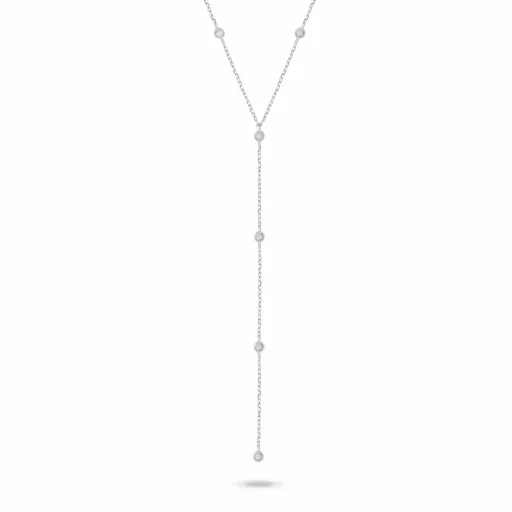 Brilio Silver Úchvatný stříbrný náhrdelník s řetízkovou ozdobou NCL210W