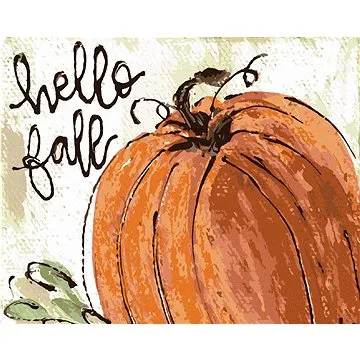 Oranžova dýně (Haley Bush), 40×50 cm, vypnuté plátno na rám (5018711)