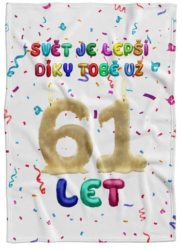 Deka Svět je lepší díky Tobě (věk: 61, Podšití beránkem: NE)