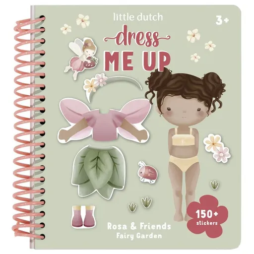 Little Dutch Kniha oblékací se samolepkami Fairy Garden