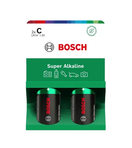 Bosch Super Alkaline C LR14 baterie 2 ks