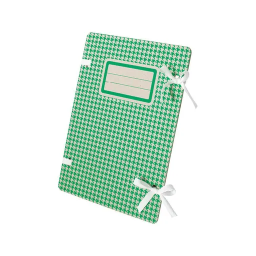 Spisová deska A4 s tkanicí kulaté rohy se štítkem zelená