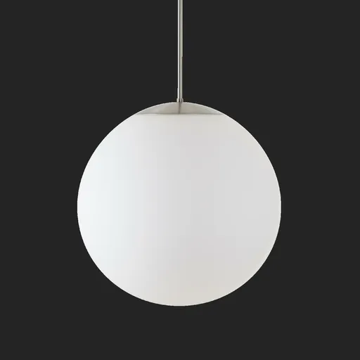 OSMONT ADR72559 ADRIA P4 HP závěsné skleněné svítidlo nerez broušená / bílá IP40 4000 K 58W LED nouzové kombinované 3 h