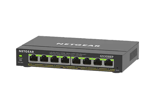NETGEAR 8PT GE PLUS SWCH W/ POE+
