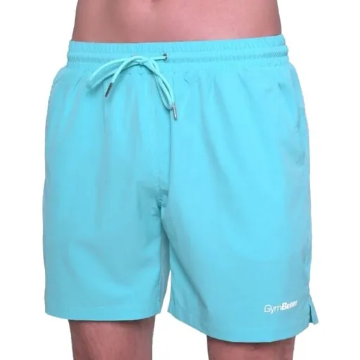 GymBeam LAGOON Pánské koupací šortky, světle modrá, velikost