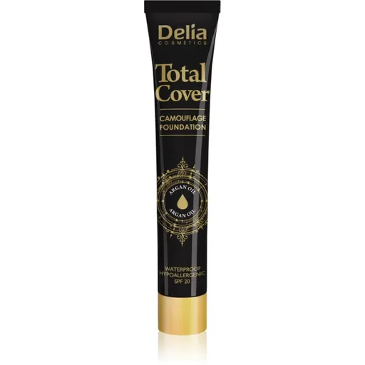 Delia Cosmetics Total Cover voděodolný make-up SPF 20 odstín 55 Natural 25 g