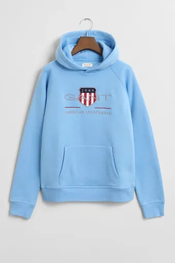 MIKINA GANT ARCHIVE SHIELD HOODIE DREAM BLUE