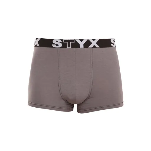 Styx Pánské boxerky sportovní guma tmavě šedé (G1063) XL