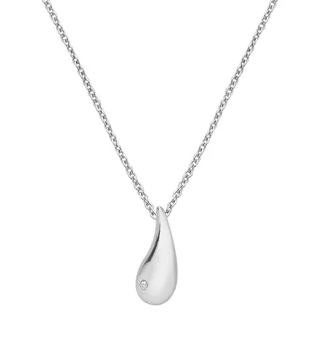 Hot Diamonds Slušivý stříbrný náhrdelník s diamantem Tear Drop Tide DP997