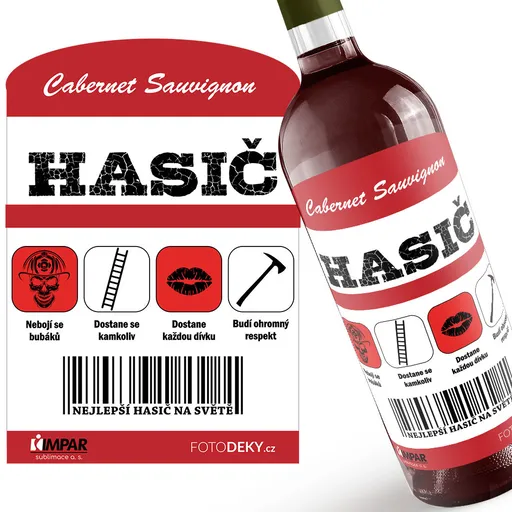 Víno Hasič 100% (Druh Vína: Červené víno)