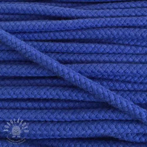 Bavlněná šňůra 8 mm cobalt
