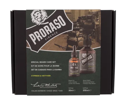 Proraso Dárková sada přípravků na plnovous Cypress & Vetyver