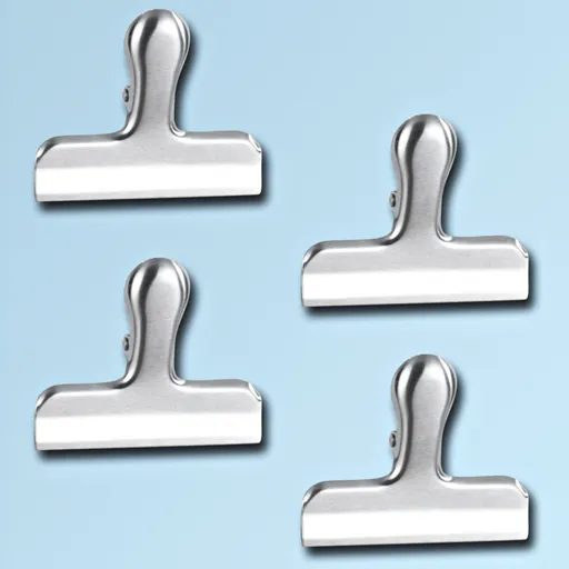 4 klipsy na sáčky, nerez ocel