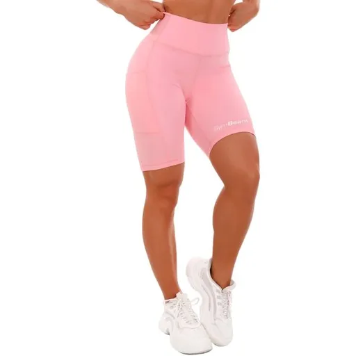 GymBeam BIKER Dámské šortky, růžová, velikost