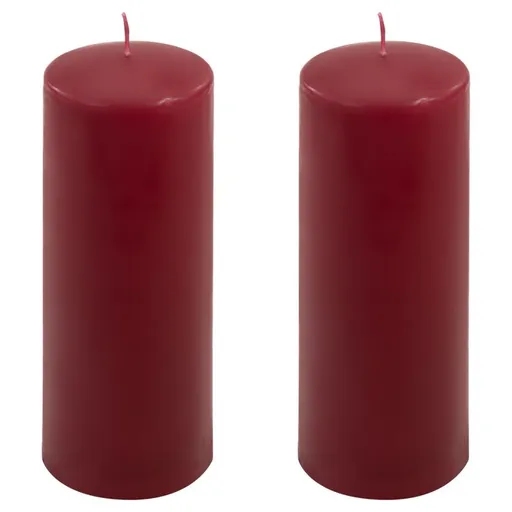 Vínová parafínová svíčka 20 cm, 80 h hoření, sada 2 ks