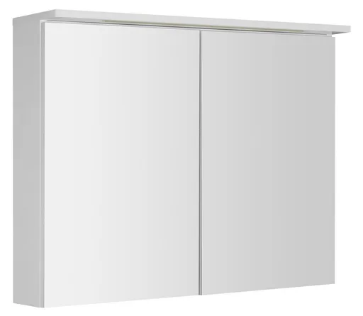 AQUALINE KAWA STRIP galerka s LED osvětlením 90x70x22cm, bílá WGL90S