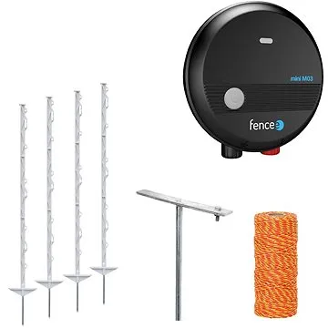 Set elektrického ohradníku pro psy, kočky, králíky, drůbež mini M03 (8031)