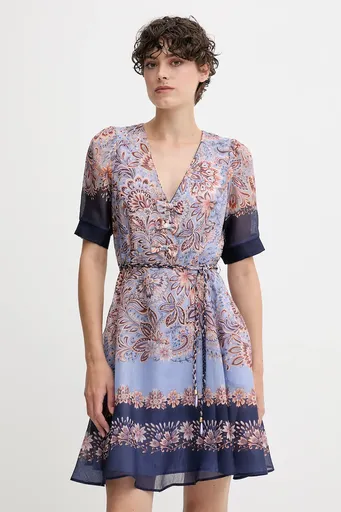 Šaty s příměsí hedvábí Hale BOB