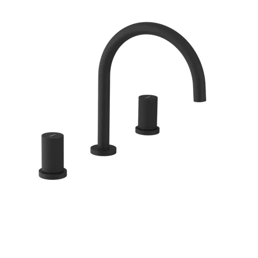 SAPHO ULTRATAP tříprvková stojánková umyvadlová baterie, černá mat UT017TB