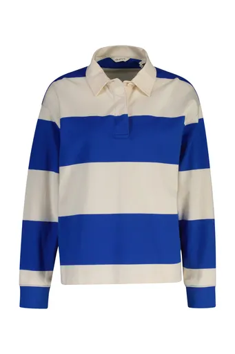 POLOKOŠILE GANT STRIPED COTTON HEAVY RUGGER ROYAL BLUE