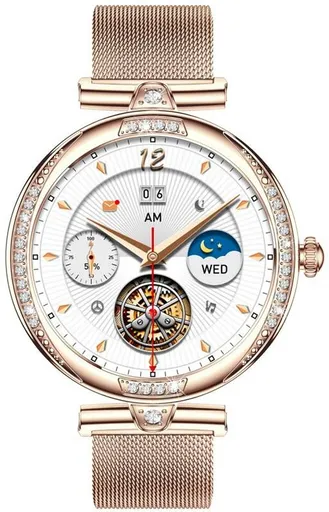 CARNEO Chytré hodinky CARNEO Seinna HR+ rosegold