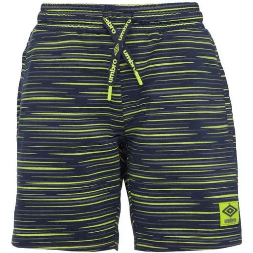 Umbro MANUEL Pohodlné chlapecké šortky z úpletu, tmavě modrá, velikost 128-134