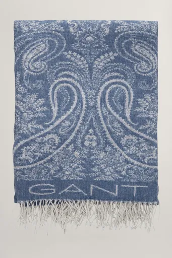 DEKA GANT JACQUARD PAISLEY THROW 130X180 MID BLUE