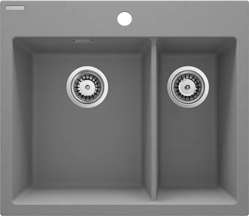 DEANTE Eridan šedá metalic Granitový dřez, 1.5 bowl ZQE_S503