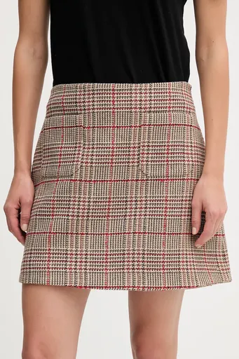 Sukně s příměsí vlny Tommy Hilfiger