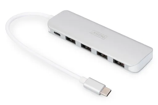 DIGITUS Rozbočovač USB Type-C ™ 4 (USB 3.0) + PD
