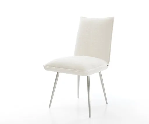 Jídelní židle Lelio-Flex bouclé měkký béžová 4-nohá zúžená