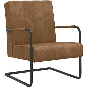 Konzolová židle hnědá samet, 325732 (325732)