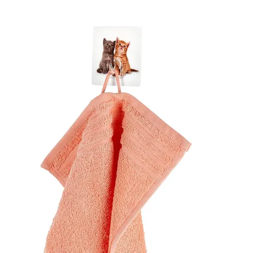 Die moderne Hausfrau Samolepící háčky na ručníky Koťata, 4 ks