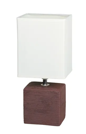 Rabalux stolní lampa Orlando E14 1x MAX 40W hnědočerná, textura dřeva 4928