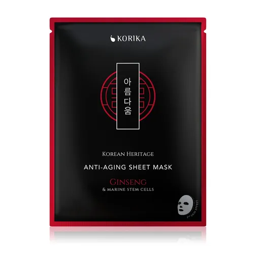 KORIKA Korean Heritage Červený ženšen protivrásková sheet maska 25 g