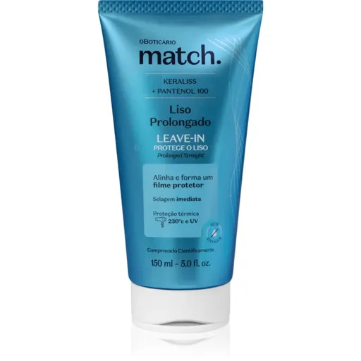 oBoticário Match. Prolonged Smooth uhlazující bezoplachový kondicionér 150 ml