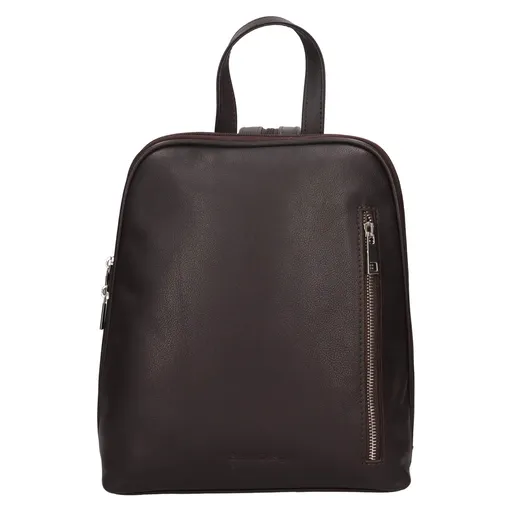 Kožený dámský batoh SendiDesign Makka - tmavě hnědá
