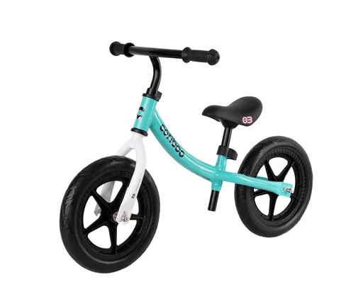 Dětské odrážedlo MOVINO Cariboo CLASSIC, kola 12'', tyrkysovo-černé