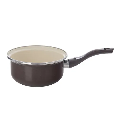 Orion Smaltovaný rendlík s lemem Brown, pr. 16 cm, pr. 16 cm